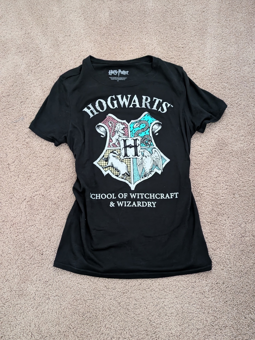 Warner Bros. Hogwarts Crest T-Shirt with Multicolor Shield